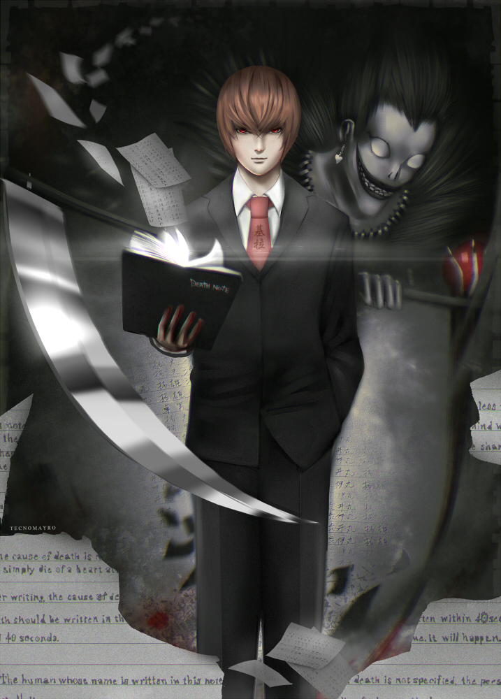Writing In Death Note Death Note Light Writing