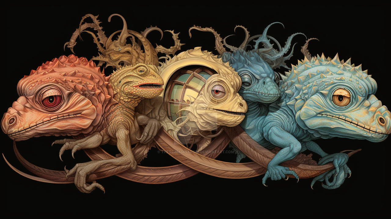 Commanding Lizard Lizard Lords, Lording It Up, at The Reimaginarium! by TheReimaginarium ...