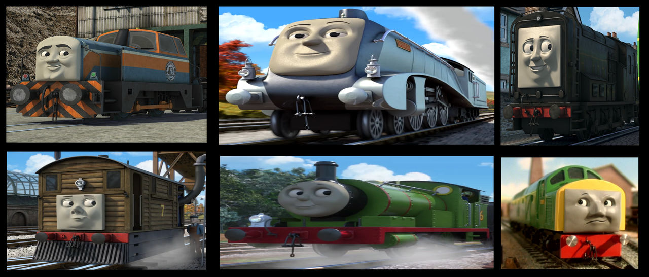Den, Spencer, Diesel, Toby, Percy and D261 by Johnwood2001 on DeviantArt