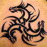 Druidic Tribe Dragon Tattoo Design