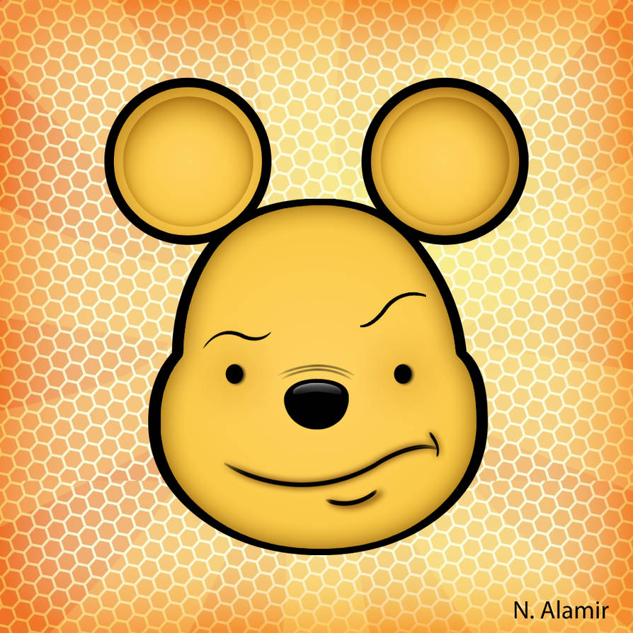 Pooh Bear with attitude by justjeebs on DeviantArt