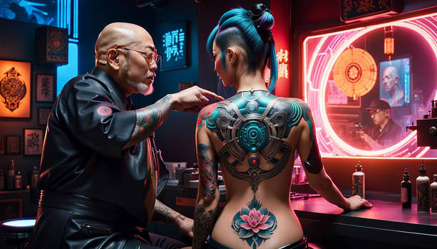 Cyberpunk tattoo