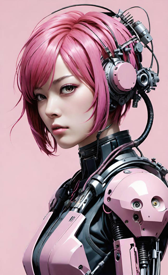 pink cyborg by ukimalefu on DeviantArt
