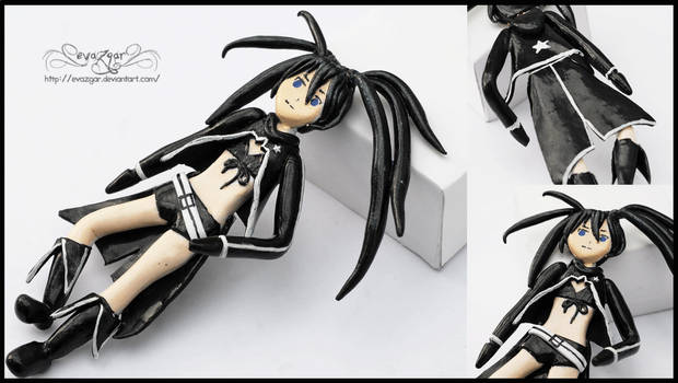 Black Rock Shooter. Polymer clay figure