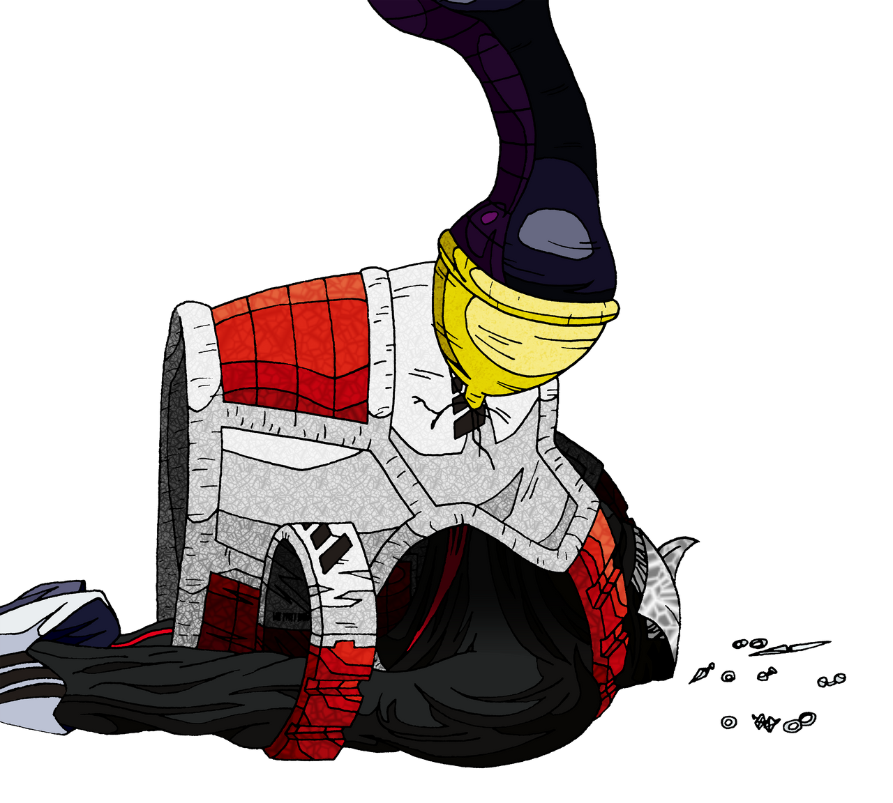 Trunks completely absorbed by Cell by cedric-yaute on DeviantArt