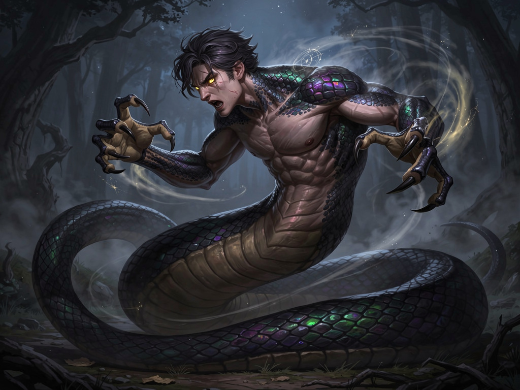 Transitional Snake Snake Mid Transformation by nlaumeyer on DeviantArt