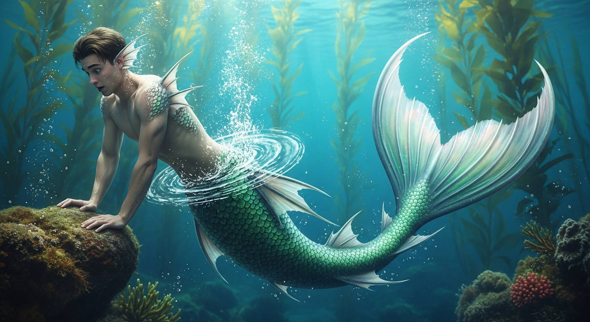 Merman Structure Man in the process of becoming a merman 2 by nlaumeyer on DeviantArt
