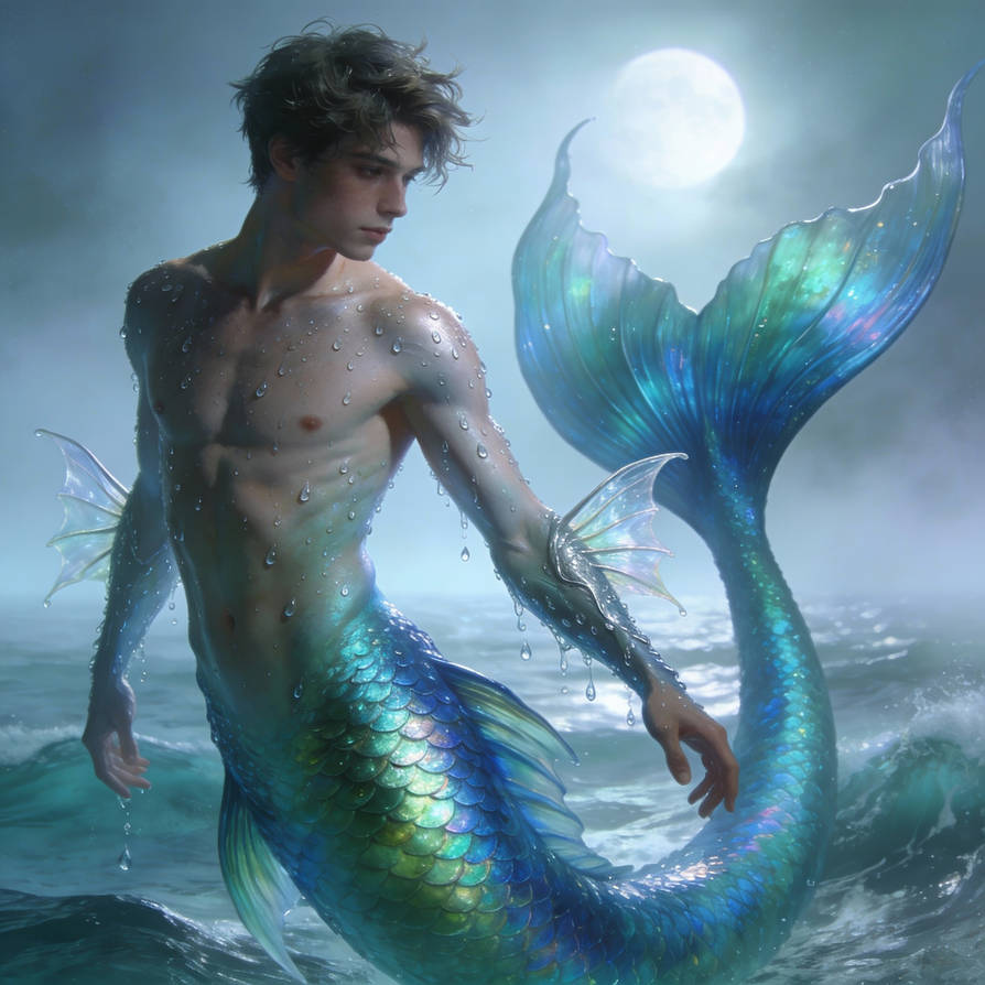 Merman Form Man in the process of becoming a merman 1 by nlaumeyer on DeviantArt