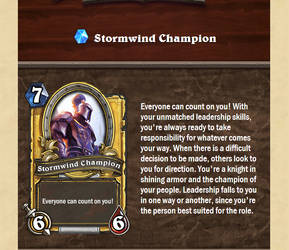 Me, a Stormwind Champion