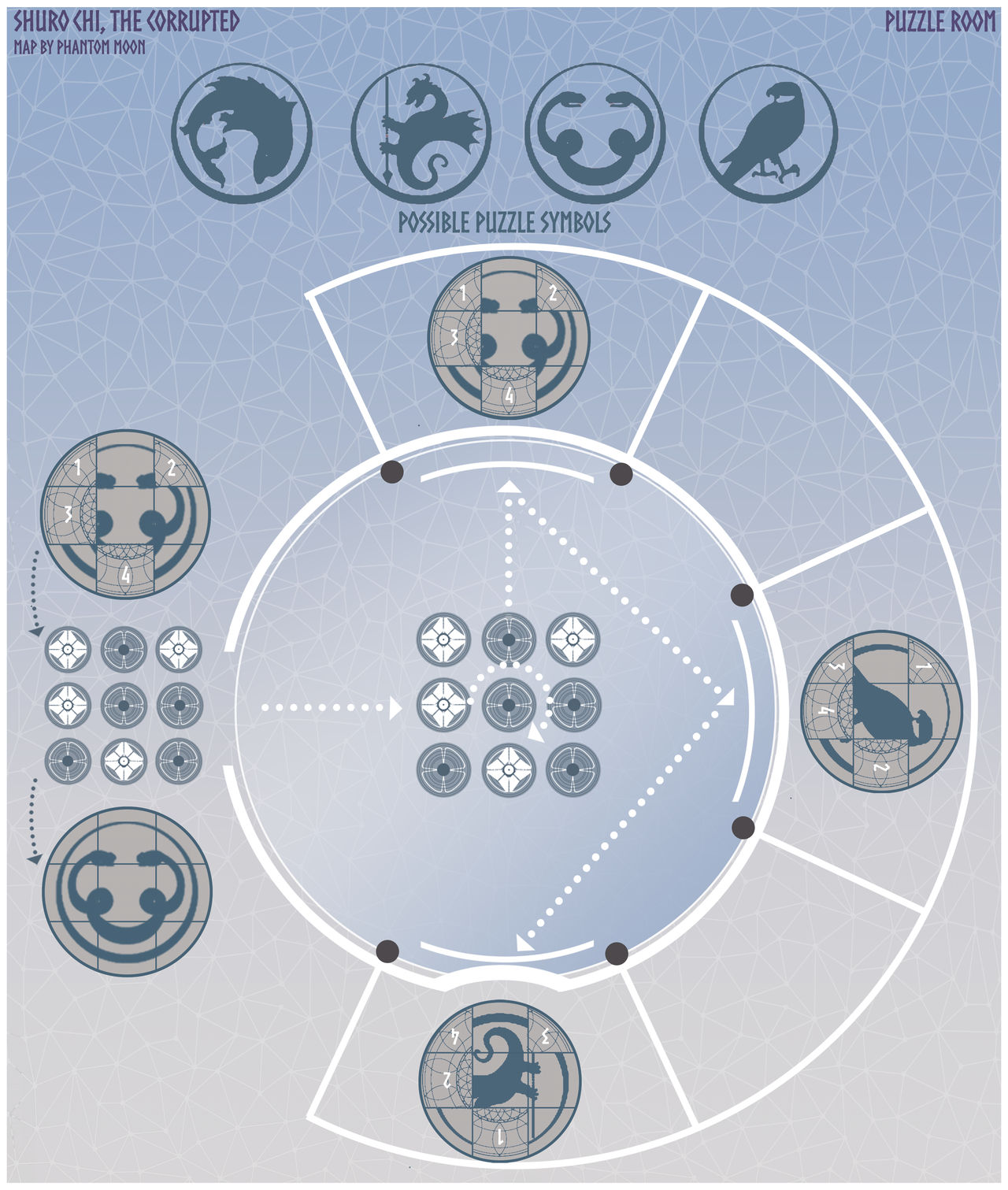 Iii.ii Shuro Chi, The Corrupted Puzzle Room by aphantommoon on