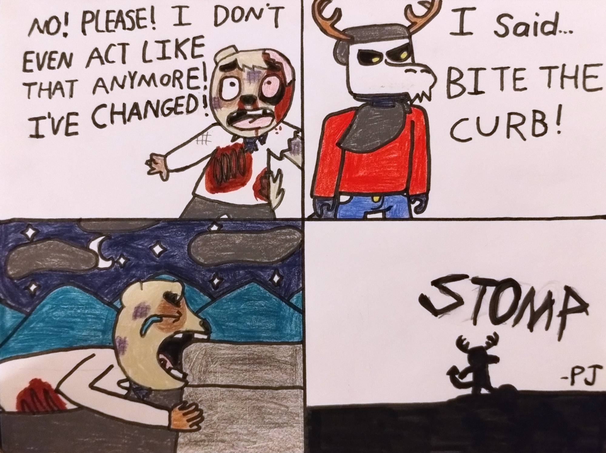 Anai getting curb stomped by PJ-Innkeeper19 on DeviantArt