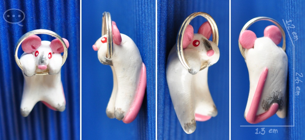 clay hanging rat