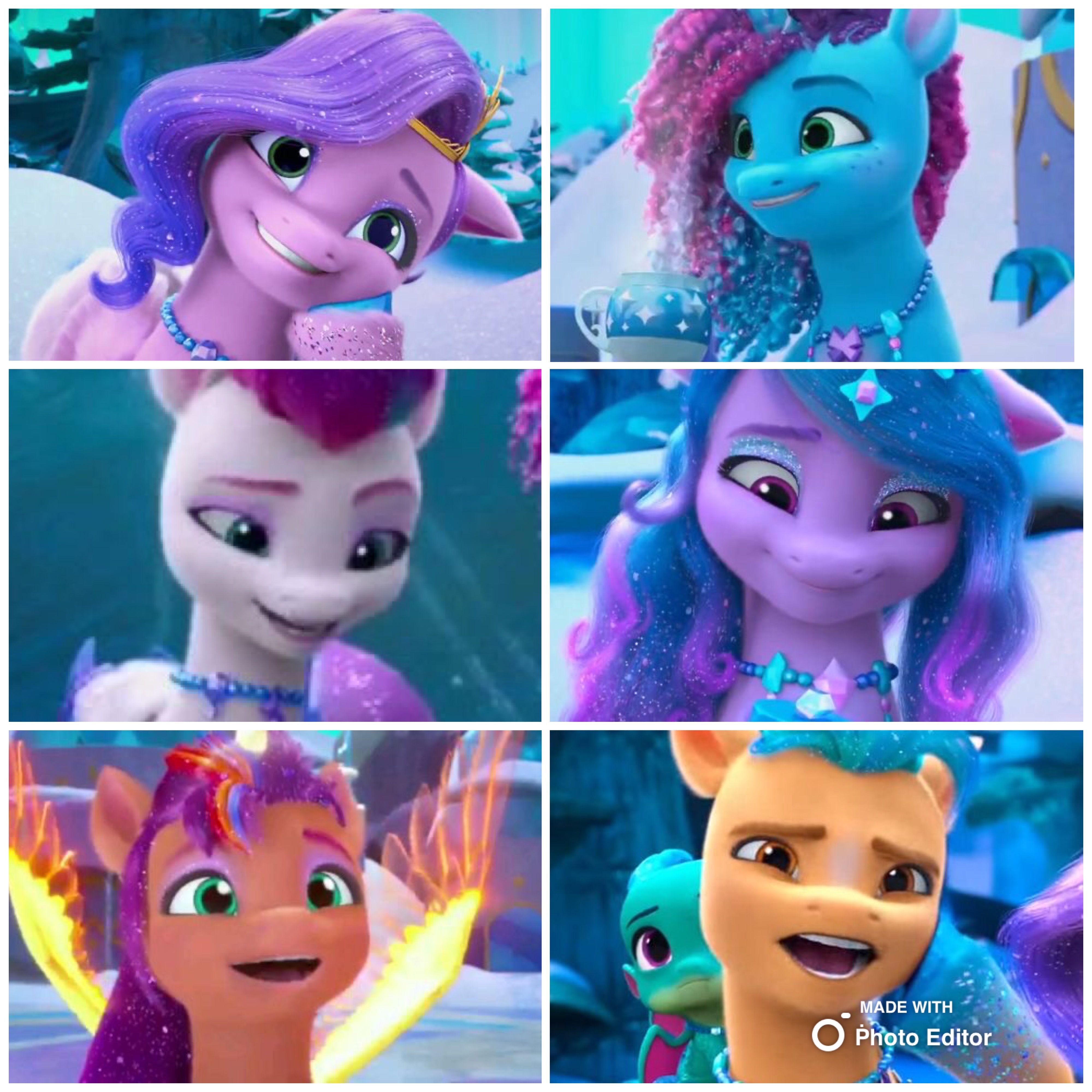 Mane six collage by PrincessPippyRose on DeviantArt