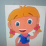 Annie from the little einsteins in dentist's gear