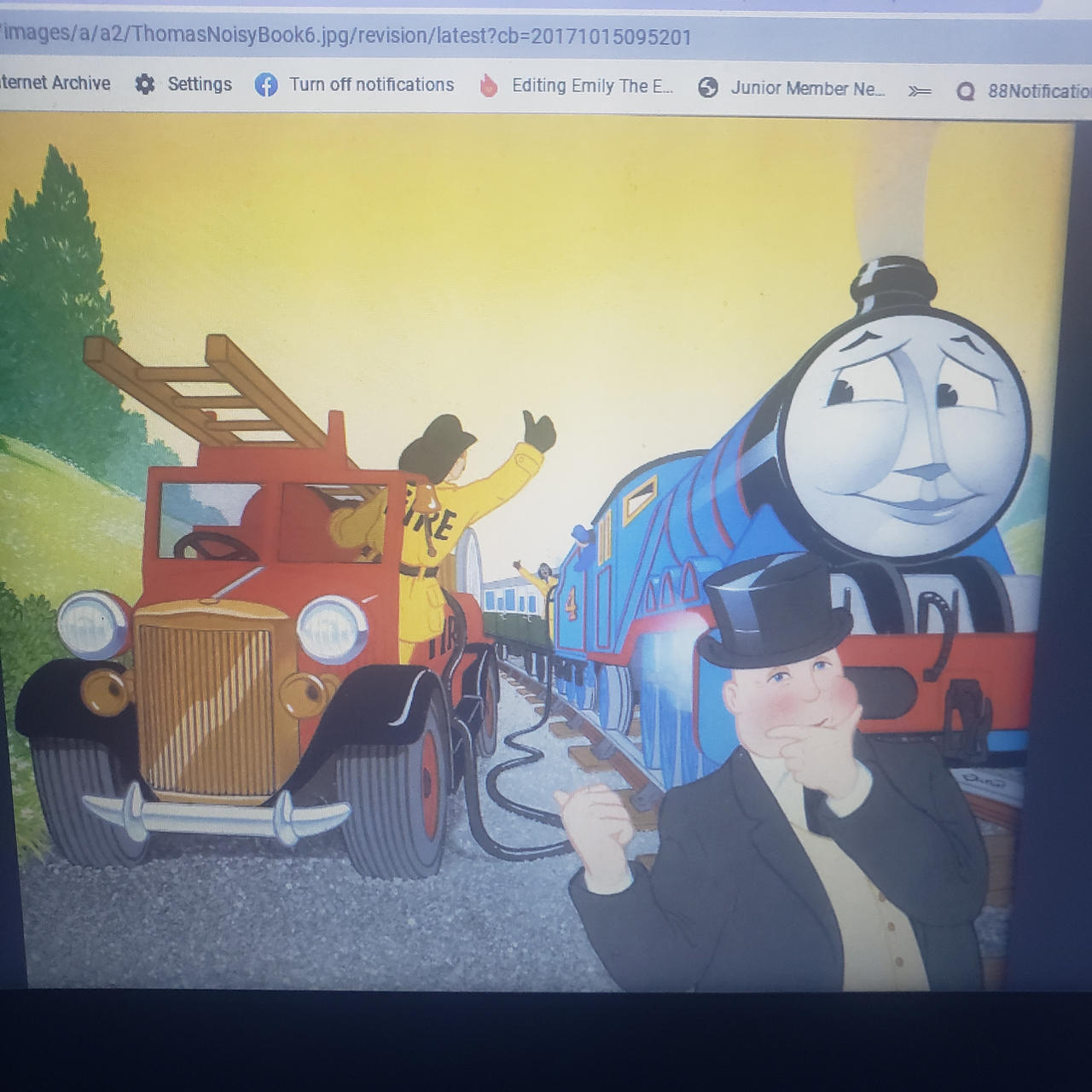 Gordon from thomas and friends book smile sweet