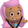 Bubble guppy molly as a doctor with only a stethos