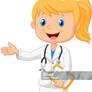 A young female doctor that Charity Bazaar in two