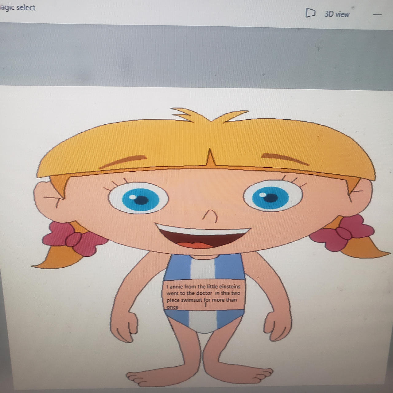 Annie little einsteins two piece swimsuit after he