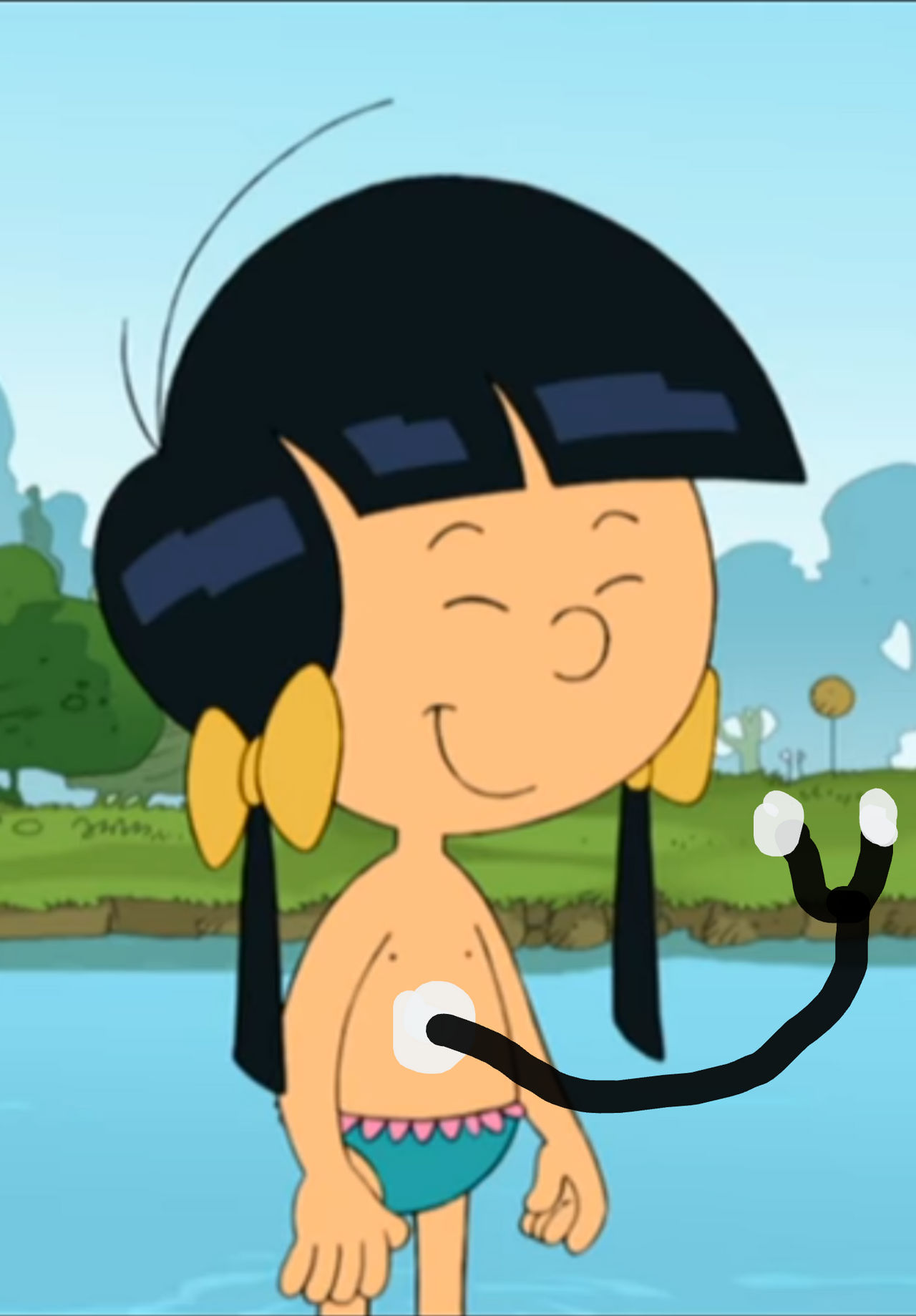 Yauping from Cedric Chang with a stethoscope on he