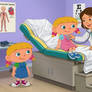 the two versions of Annie of the little einsteins with the first season version standing on a medica
