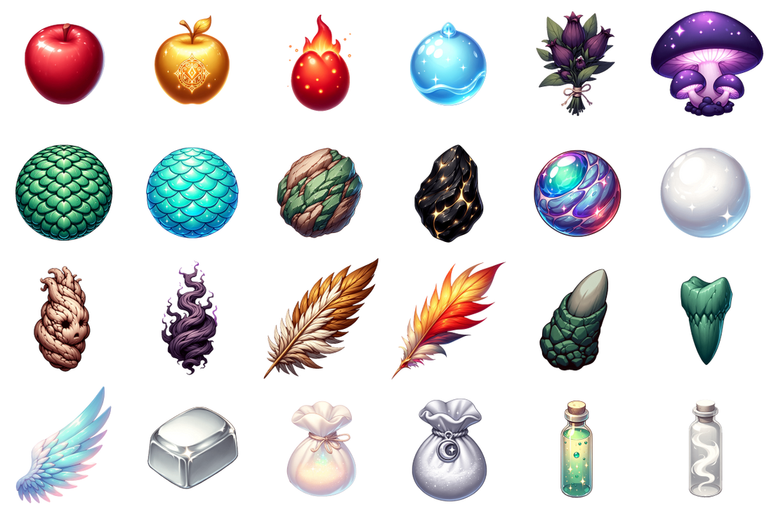 Miscel Miscellaneous item Set #1 by TrulyMalicious on DeviantArt
