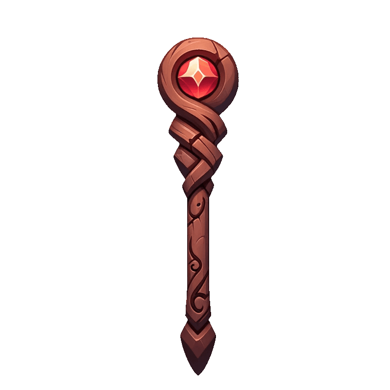Wooden Staff by TrulyMalicious on DeviantArt