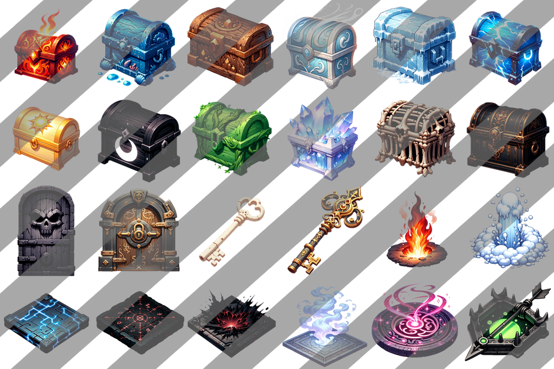 Hand Control Chest Exploding Creature Chest and mechanism Set #1 Premium by TrulyMalicious on DeviantArt