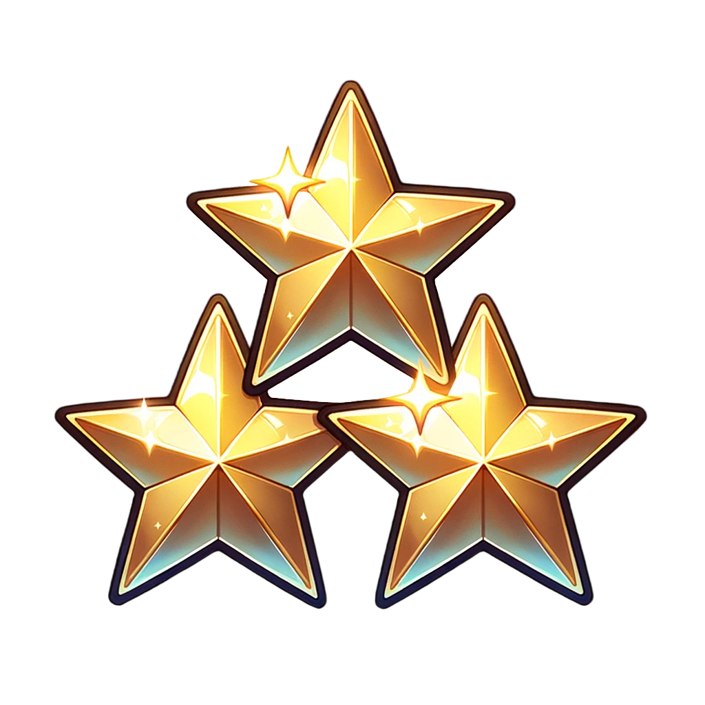 Three Rising Stars Icon Three Stars Icon by TrulyMalicious on DeviantArt
