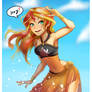 Sunset Shimmer in swimsuit