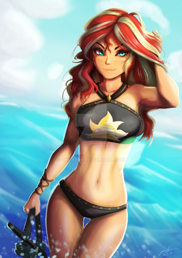 Sunset Shimmer in swimsuit : re