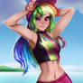 Rainbow Dash in swimsuit