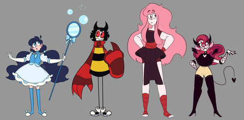 Old Character Redesign/Redraw Lineup-2