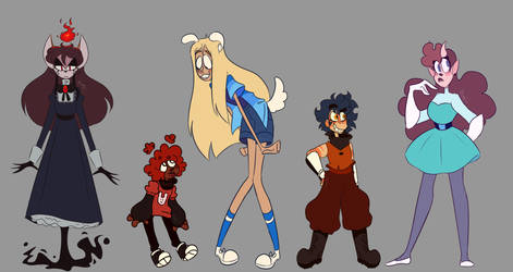 Old Character Redesign/Redraw Lineup-3