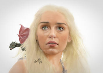Khaleesi (Emilia Clarke) - Game Of Thrones Drawing