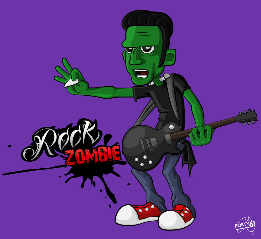 Zombie Like Rocker RockZombie. by Forty61 on DeviantArt
