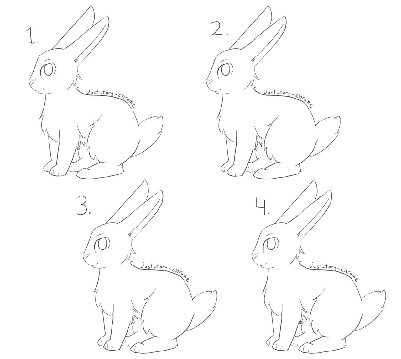 Anime Rabbit Base Bunny Adoptables Base by just-tory-chrome on DeviantArt