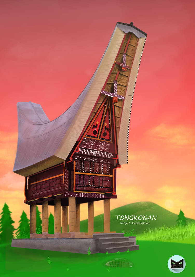 Traditional Building Toraja Indonesia Tongkonan by Traditional Building Toraja Indonesia Tongkonan by