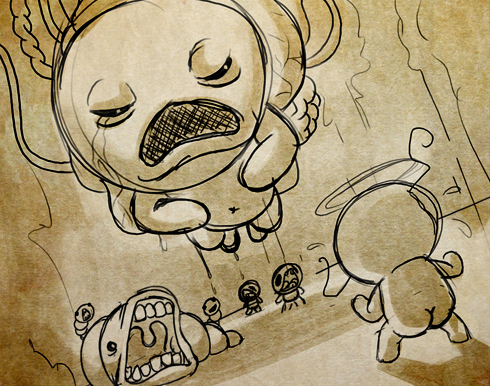 Sketch - The Binding of Isaac - It Lives