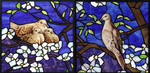 Mourning Doves in Dogwood by indeestudios