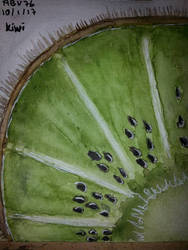 Kiwi in Watercolor