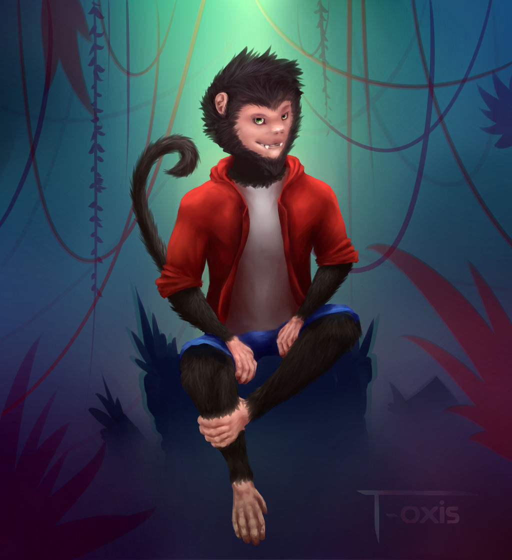 monkey by HumanHyenaProject on DeviantArt
