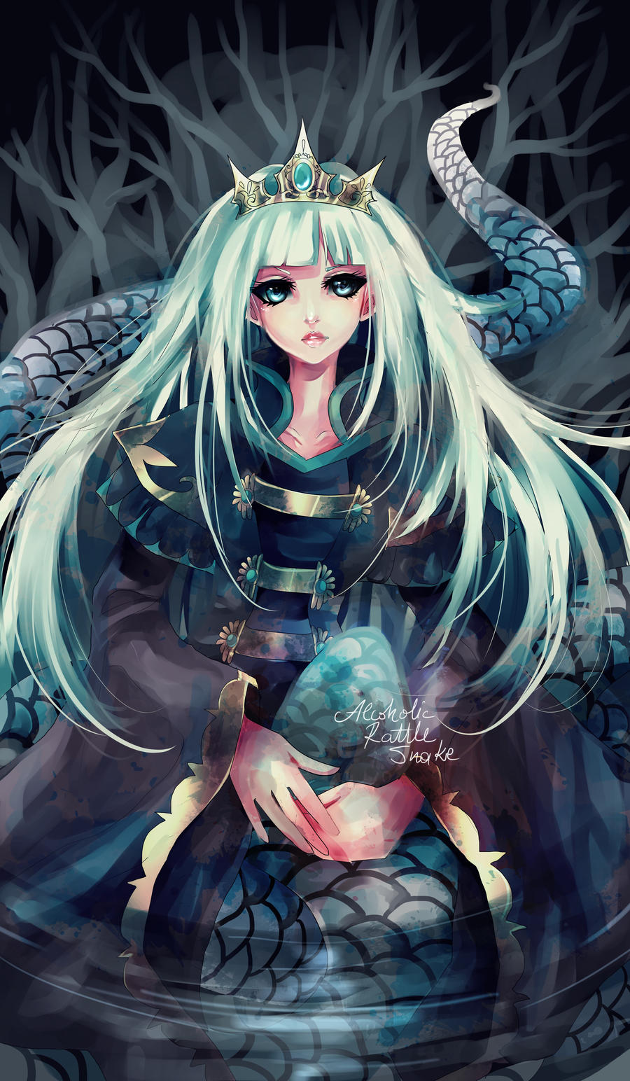 Snake girl by Luciferys on DeviantArt