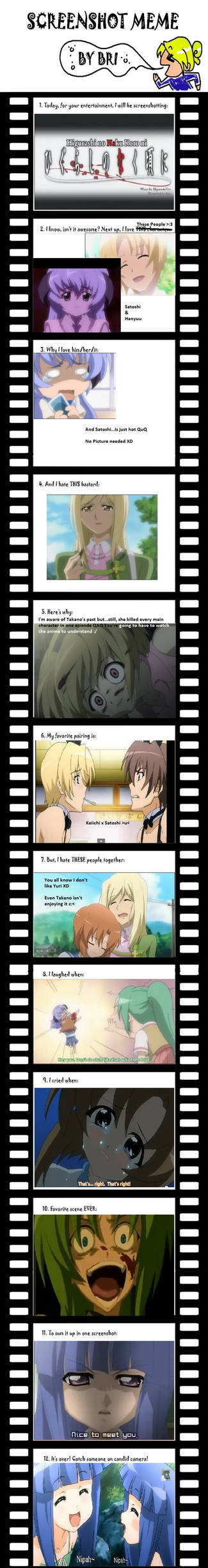 Higurashi Ripped Note Screenshot Meme Higurashi by Sonicfan101ist on DeviantArt