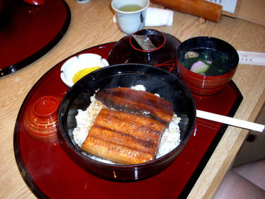 Unagi on rice