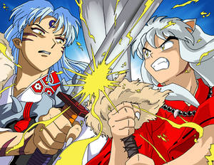 Inuyasha vs Sesshomaru-daymone