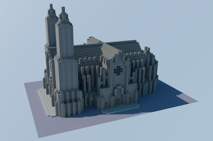 Minecraft Cathedral - WIP 4