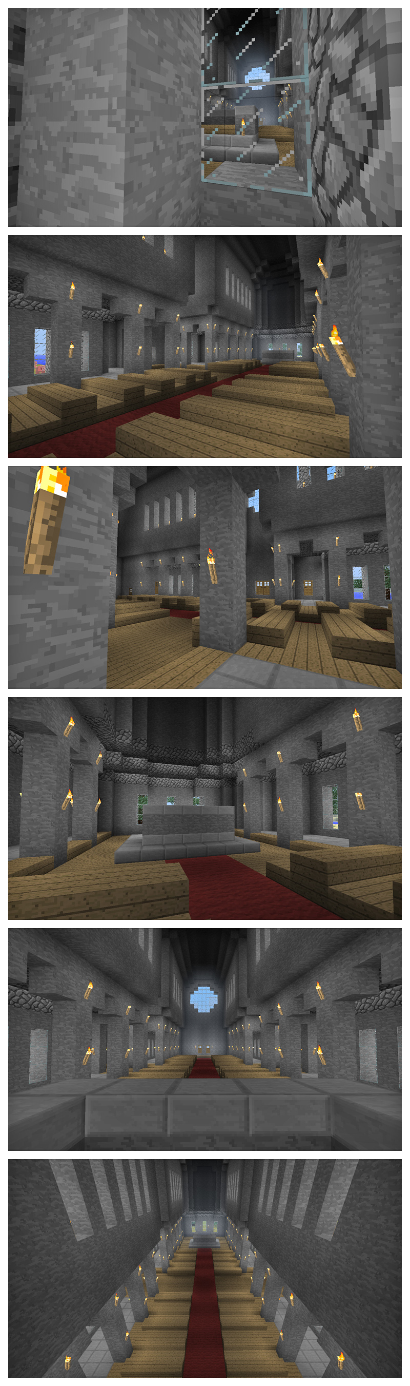 Minecraft Cathedral - Interior