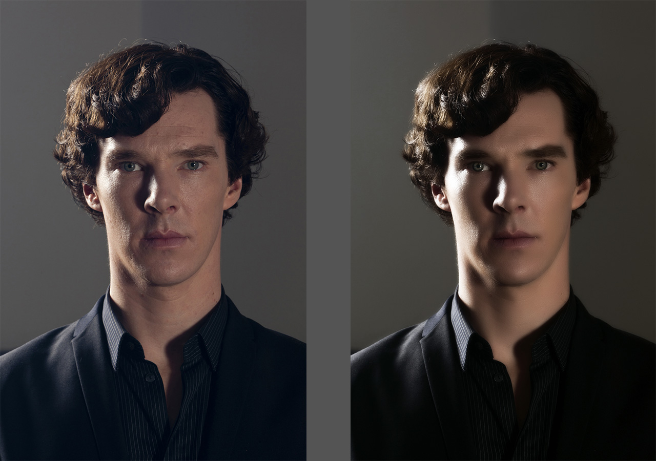 Benedict Cumberbatch Study in Touchups