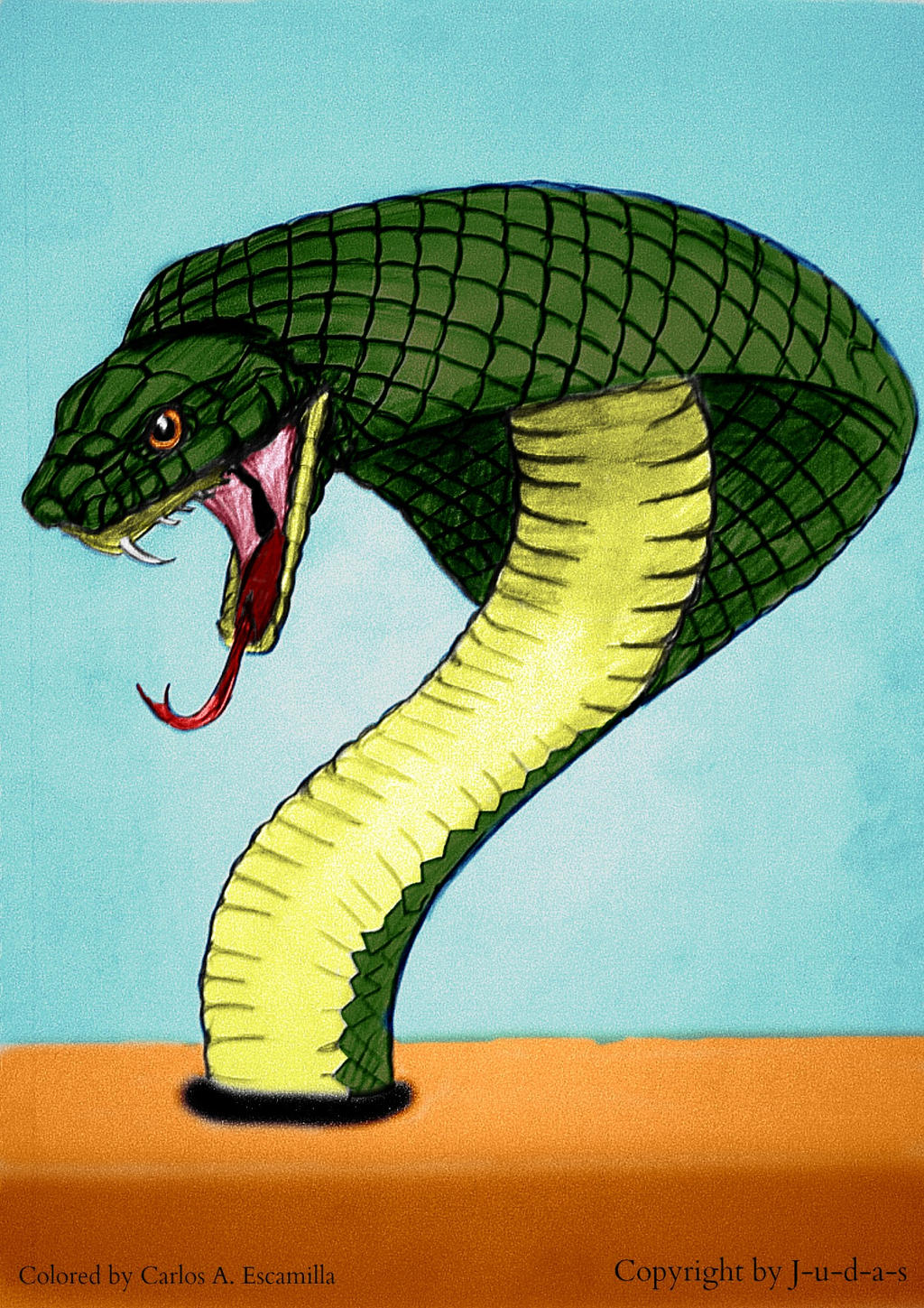 Seven Deadly Sins Animals Snake (Envy) by CarlosAE on DeviantArt