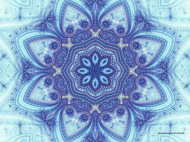 Blue Mix Pedal Hearts Kaleidoscope